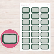 F-1482 planner sticker sheet with enlarged sticker detail