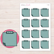 F-1484 planner sticker sheet with enlarged sticker detail