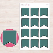 F-1488 planner sticker sheet with enlarged sticker detail