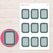 F-1489 planner sticker sheet with enlarged sticker detail