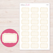 F-1494 planner sticker sheet with enlarged sticker detail