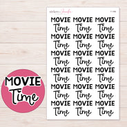 F-1496 planner sticker sheet with enlarged sticker detail