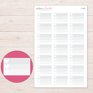 F-1499 planner sticker sheet with enlarged sticker detail
