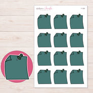 F-1500 planner sticker sheet with enlarged sticker detail
