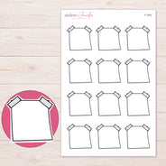 F-1502 planner sticker sheet with enlarged sticker detail