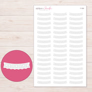 F-1524 planner sticker sheet with enlarged sticker detail
