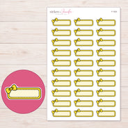 F-1533 planner sticker sheet with enlarged sticker detail