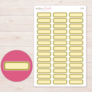 F-1537 planner sticker sheet with enlarged sticker detail