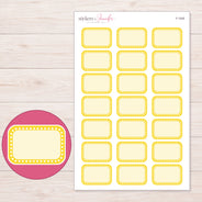 F-1545 planner sticker sheet with enlarged sticker detail