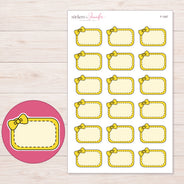 F-1547 planner sticker sheet with enlarged sticker detail