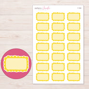 F-1548 planner sticker sheet with enlarged sticker detail