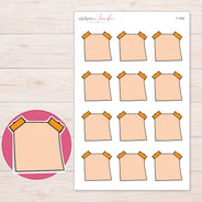 F-1556 planner sticker sheet with enlarged sticker detail