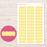 F-1562 planner sticker sheet with enlarged sticker detail