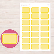 F-1567 planner sticker sheet with enlarged sticker detail