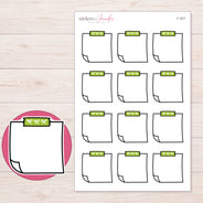 F-1577 planner sticker sheet with enlarged sticker detail