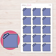 F-1593 planner sticker sheet with enlarged sticker detail
