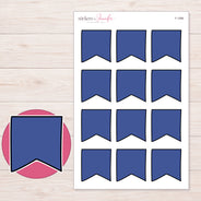 F-1596 planner sticker sheet with enlarged sticker detail