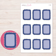 F-1597 planner sticker sheet with enlarged sticker detail