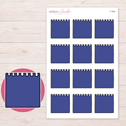 F-1606 planner sticker sheet with enlarged sticker detail