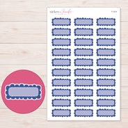 F-1614 planner sticker sheet with enlarged sticker detail