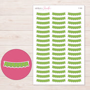 F-1620 planner sticker sheet with enlarged sticker detail