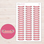 F-1633 planner sticker sheet with enlarged sticker detail