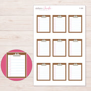 F-1639 planner sticker sheet with enlarged sticker detail