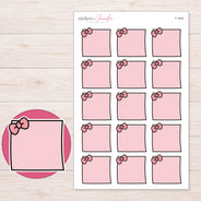F-1642 planner sticker sheet with enlarged sticker detail