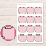 F-1646 planner sticker sheet with enlarged sticker detail