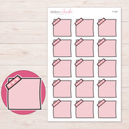 F-1647 planner sticker sheet with enlarged sticker detail