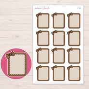 F-1652 planner sticker sheet with enlarged sticker detail