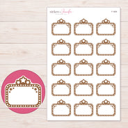 F-1659 planner sticker sheet with enlarged sticker detail