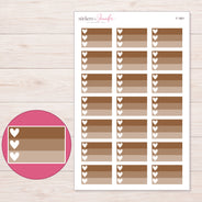 F-1661 planner sticker sheet with enlarged sticker detail