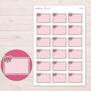 F-1663 planner sticker sheet with enlarged sticker detail