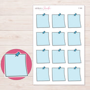 F-1665 planner sticker sheet with enlarged sticker detail