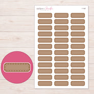 F-1667 planner sticker sheet with enlarged sticker detail