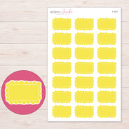 F-1671 planner sticker sheet with enlarged sticker detail