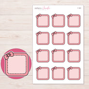 F-1681 planner sticker sheet with enlarged sticker detail