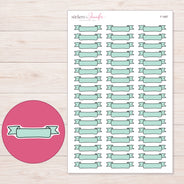 F-1687 planner sticker sheet with enlarged sticker detail