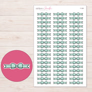 F-1691 planner sticker sheet with enlarged sticker detail