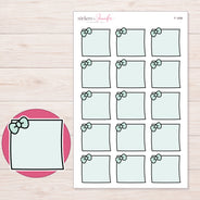 F-1696 planner sticker sheet with enlarged sticker detail