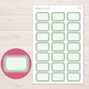 F-1698 planner sticker sheet with enlarged sticker detail