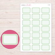 F-1707 planner sticker sheet with enlarged sticker detail