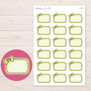 F-1709 planner sticker sheet with enlarged sticker detail