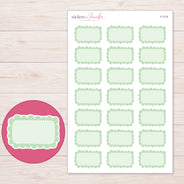 F-1710 planner sticker sheet with enlarged sticker detail