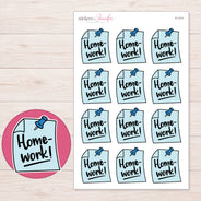 F-1711 planner sticker sheet with enlarged sticker detail