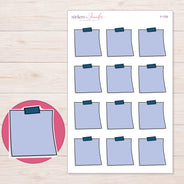 F-1720 planner sticker sheet with enlarged sticker detail