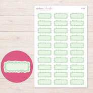F-1722 planner sticker sheet with enlarged sticker detail