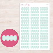 F-1724 planner sticker sheet with enlarged sticker detail