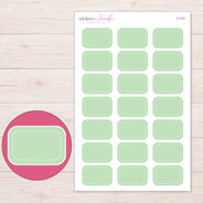 F-1731 planner sticker sheet with enlarged sticker detail